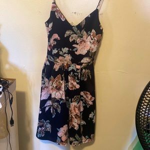 Black floral dress